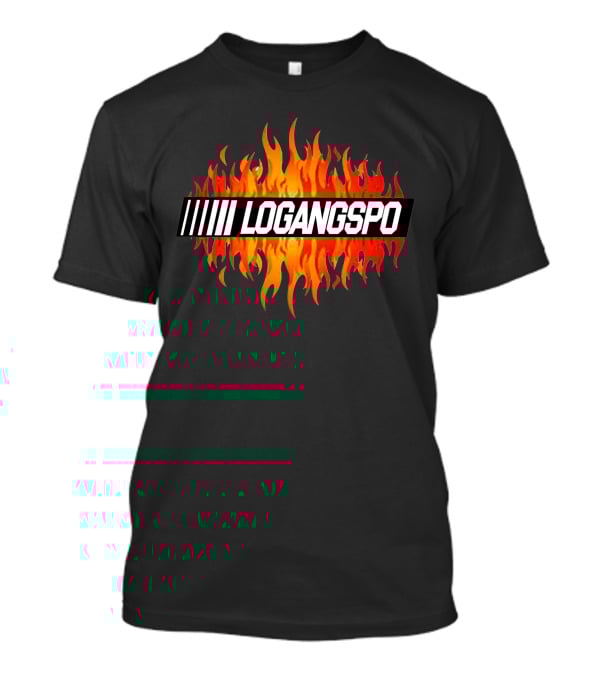 LOGANGSPO Red Orange Flames T-Shirt
