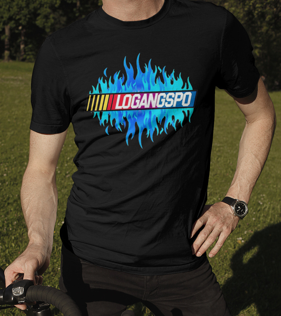 Logangspo Racing Flames T-Shirt