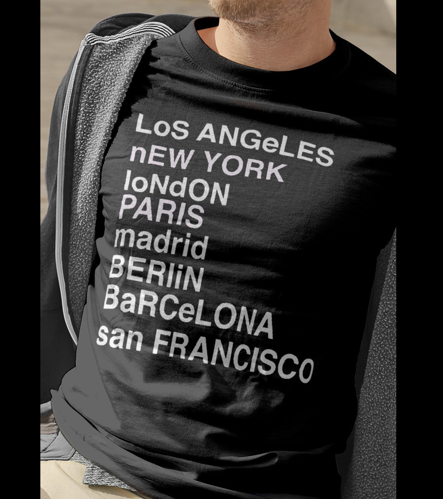 Anine Bing Paris Los Angeles New York London Madrid Berlin Barcelona San Francisco T-Shirt