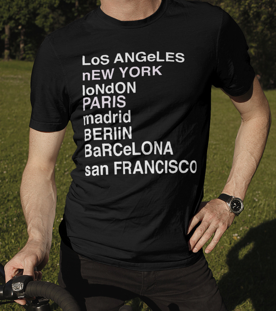 Anine Bing Paris Los Angeles New York London Madrid Berlin Barcelona San Francisco T-Shirt