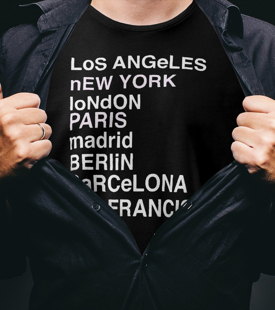 Anine Bing Paris Los Angeles New York London Madrid Berlin Barcelona San Francisco T-Shirt