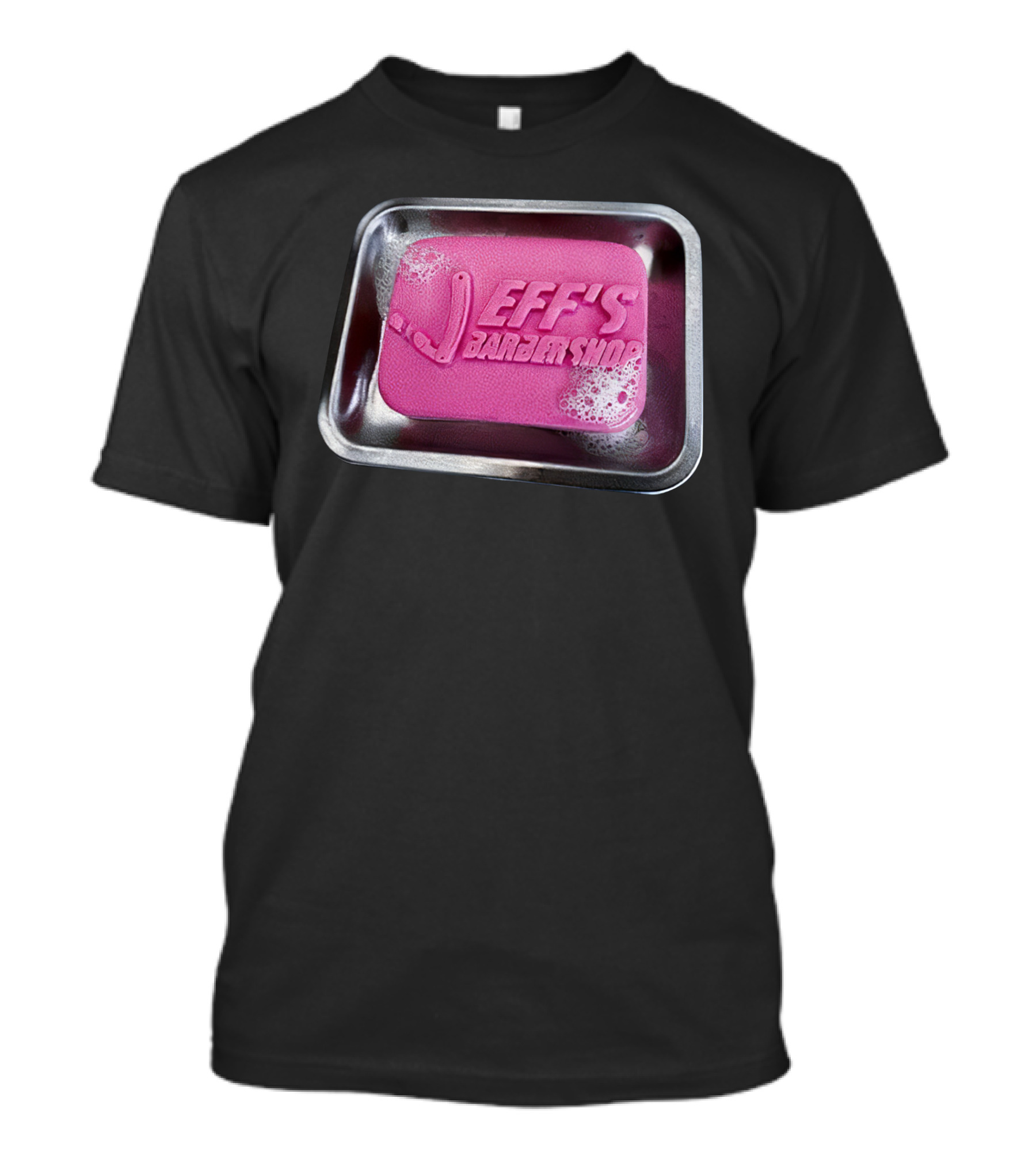 Jeff's Barbershop Soap In Tray T-Shirt