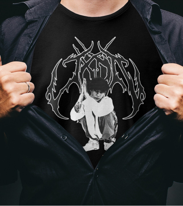 Jxdn Crouching Figure With Intricate T-Shirt