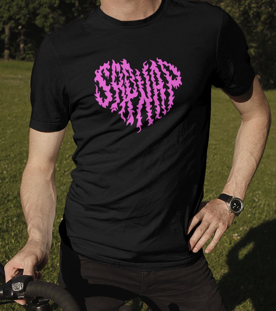 Sapnap Pink Flame Heart Valentine Merch T-Shirt