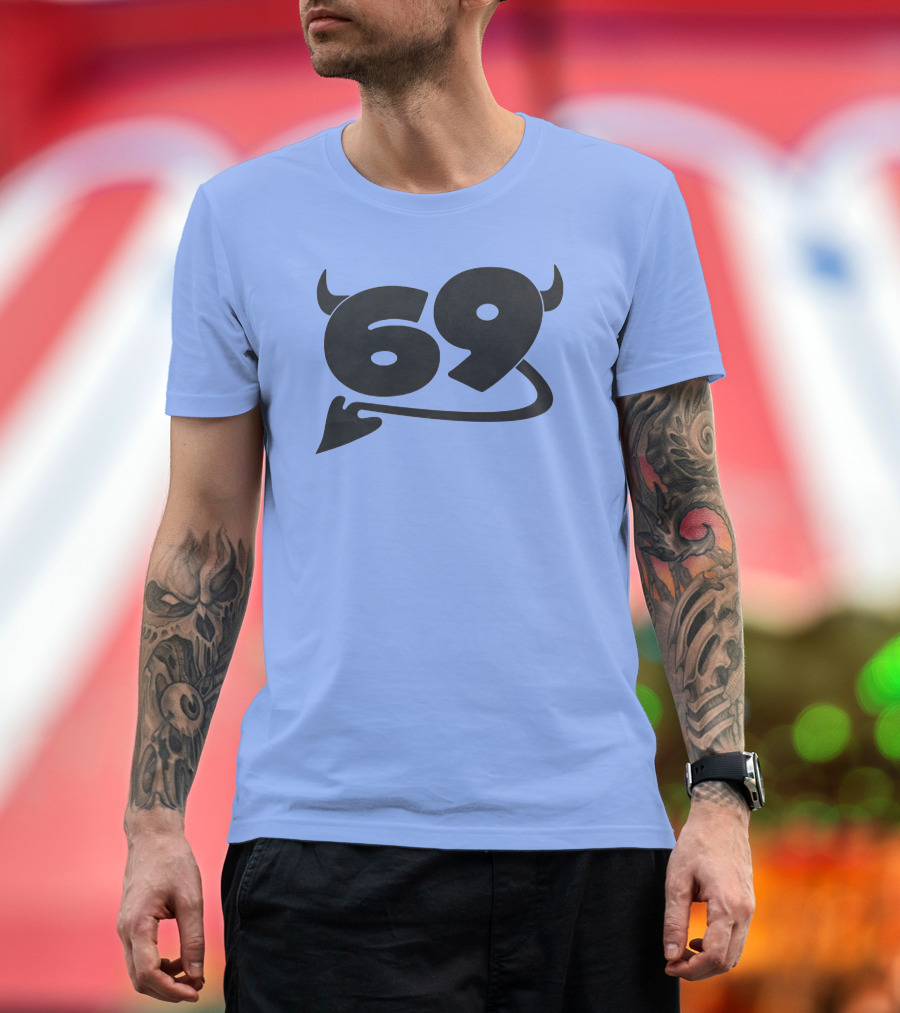 69 Devil Tail Horns King Princess Merch T-Shirt