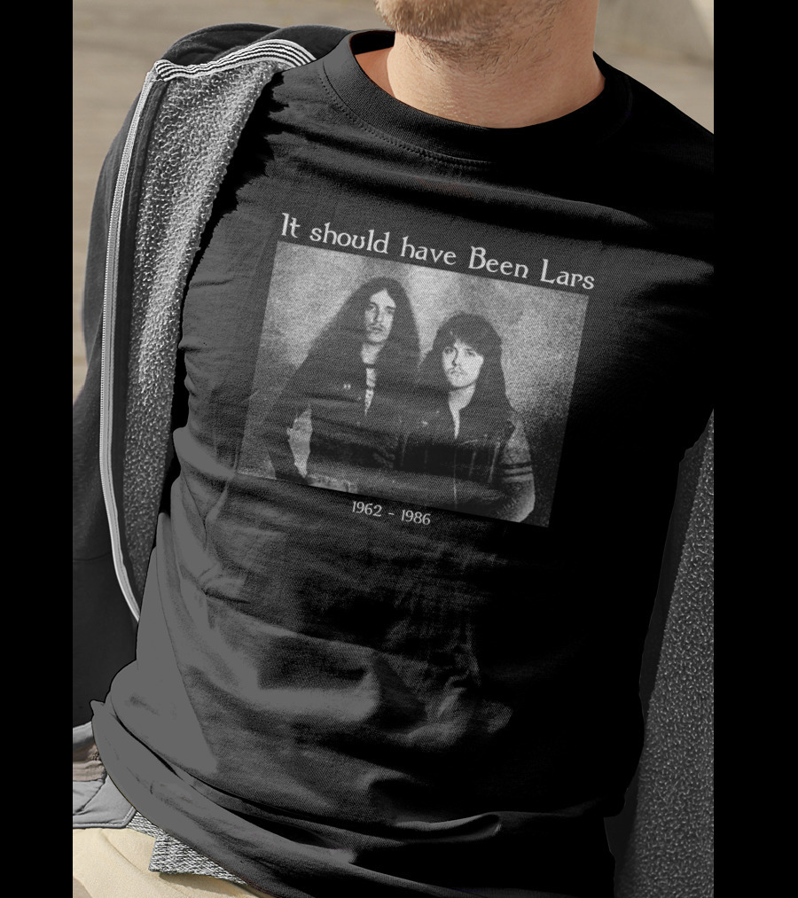 It Should Have Been Lars 1962-1986 Black And White Duo Image T-Shirt