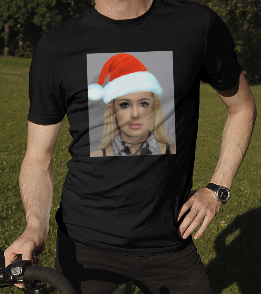 Tana Mongeau Mugshot Santa Hat Christmas T-Shirt