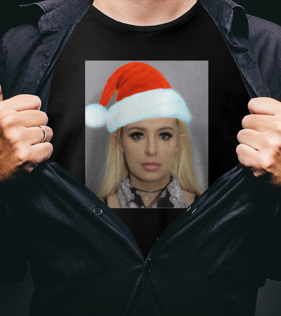 Tana Mongeau Mugshot Santa Hat Christmas T-Shirt