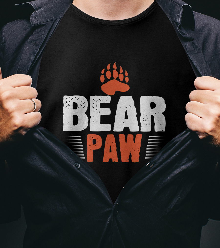 Bear Paw Claw Print T-Shirt