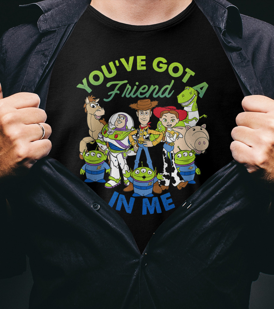 You've Got A Friend In Me Disney Pixar Toy Story Character Group T-Shirt