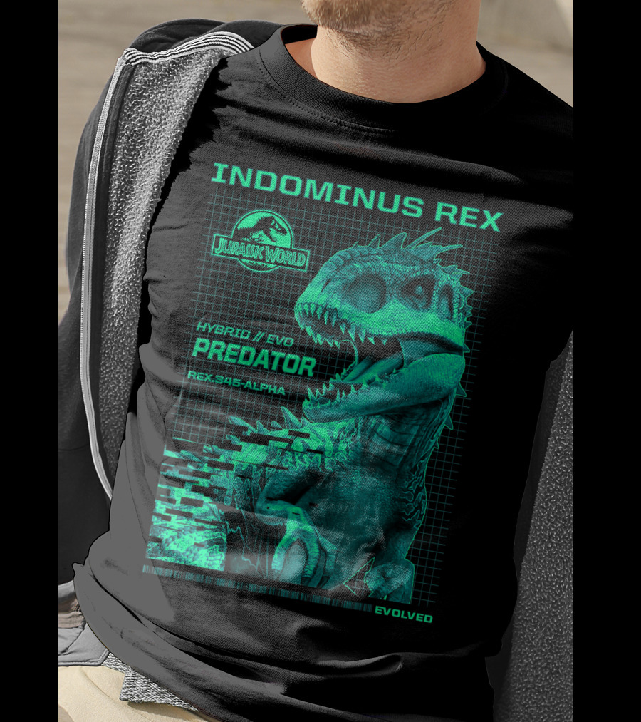 Jurassic World Indominus Rex Hybrid Evo Predator Rex.345-Alpha Evolved T-Shirt