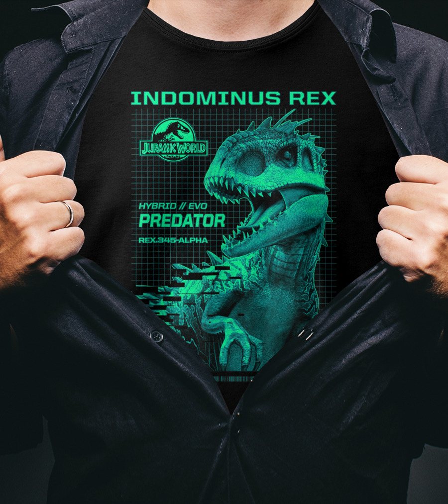 Jurassic World Indominus Rex Hybrid Evo Predator Rex.345-Alpha Evolved T-Shirt