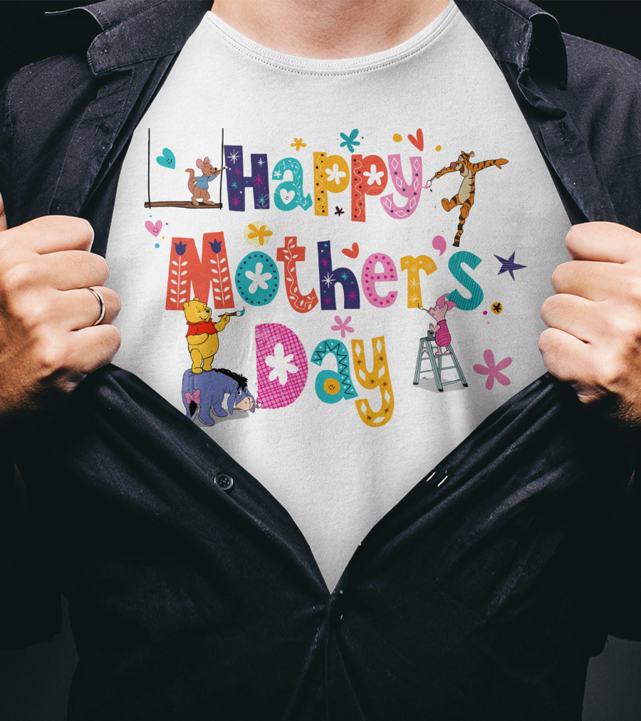 Happy Mother's Day Winnie The Pooh And Friends T-Shirt