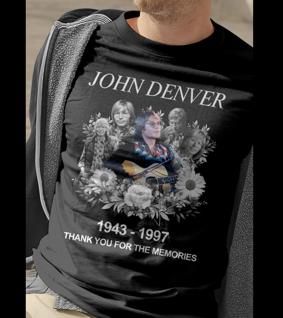 John Denver 1943-1997 Thank You For The Memories T-Shirt