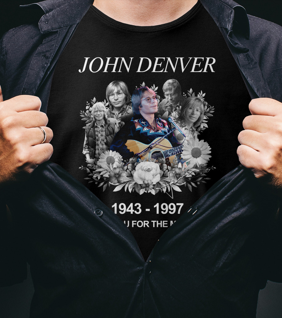 John Denver 1943-1997 Thank You For The Memories T-Shirt