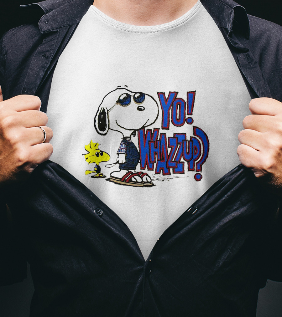 Yo Whazzup Snoopy Woodstock T-Shirt
