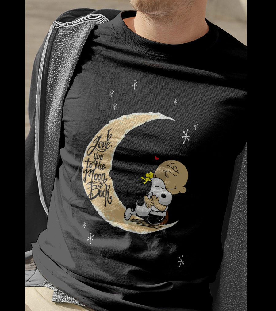 I Love You To The Moon And Back Lovemoonsnop Hugging Scene T-Shirt