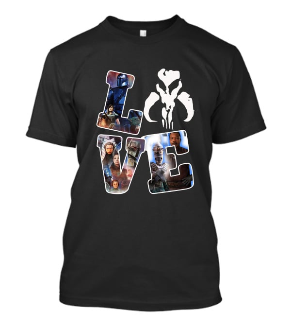 LOVE Star Wars Mandalorian Characters Collection T-Shirt