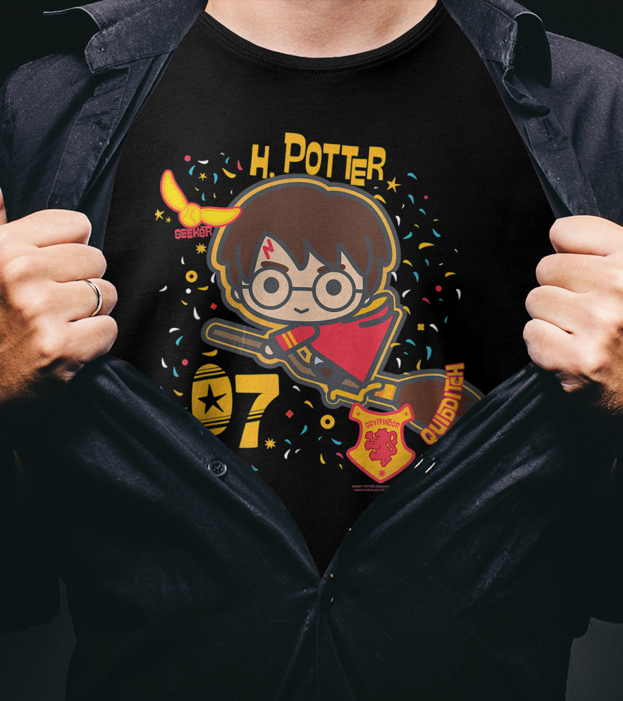 H Potter Gryffindor Seeker Quidditch T-Shirt