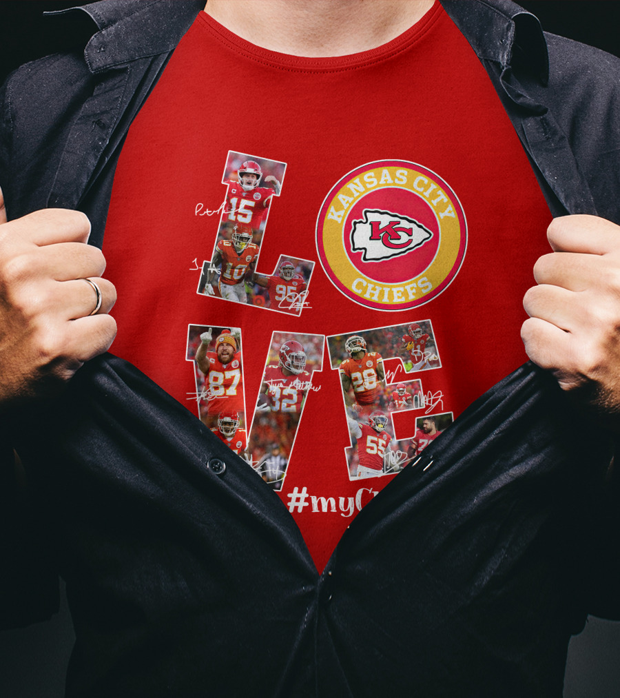 Kansas City Chiefs Love #Mychiefs T-Shirt