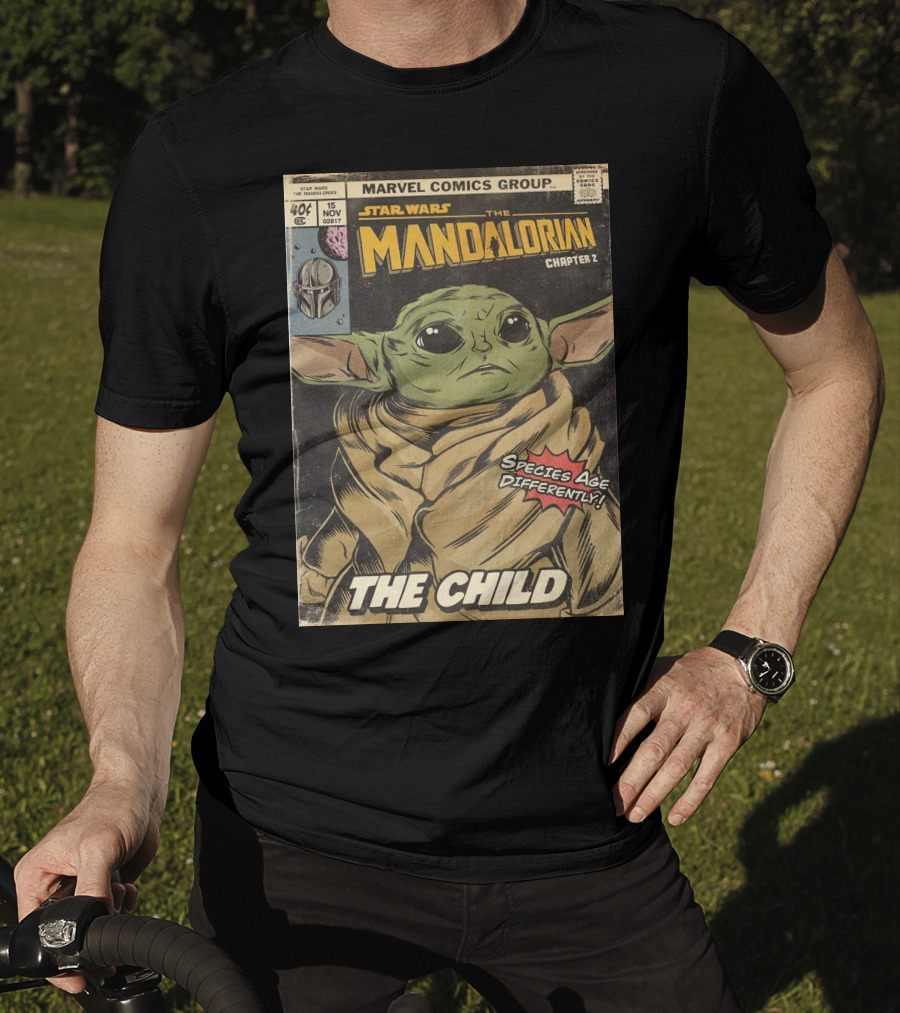 Marvel Comics Group Star Wars The Mandalorian Chapter 2 The Child Species Age Differently T-Shirt
