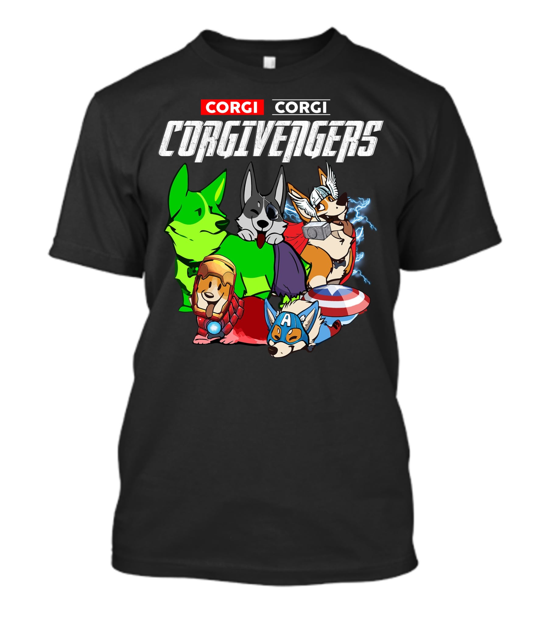 Corgi Corgi Corgivengers Dc1 T-Shirt