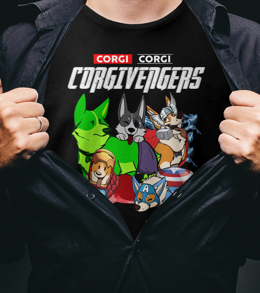 Corgi Corgi Corgivengers Dc1 T-Shirt
