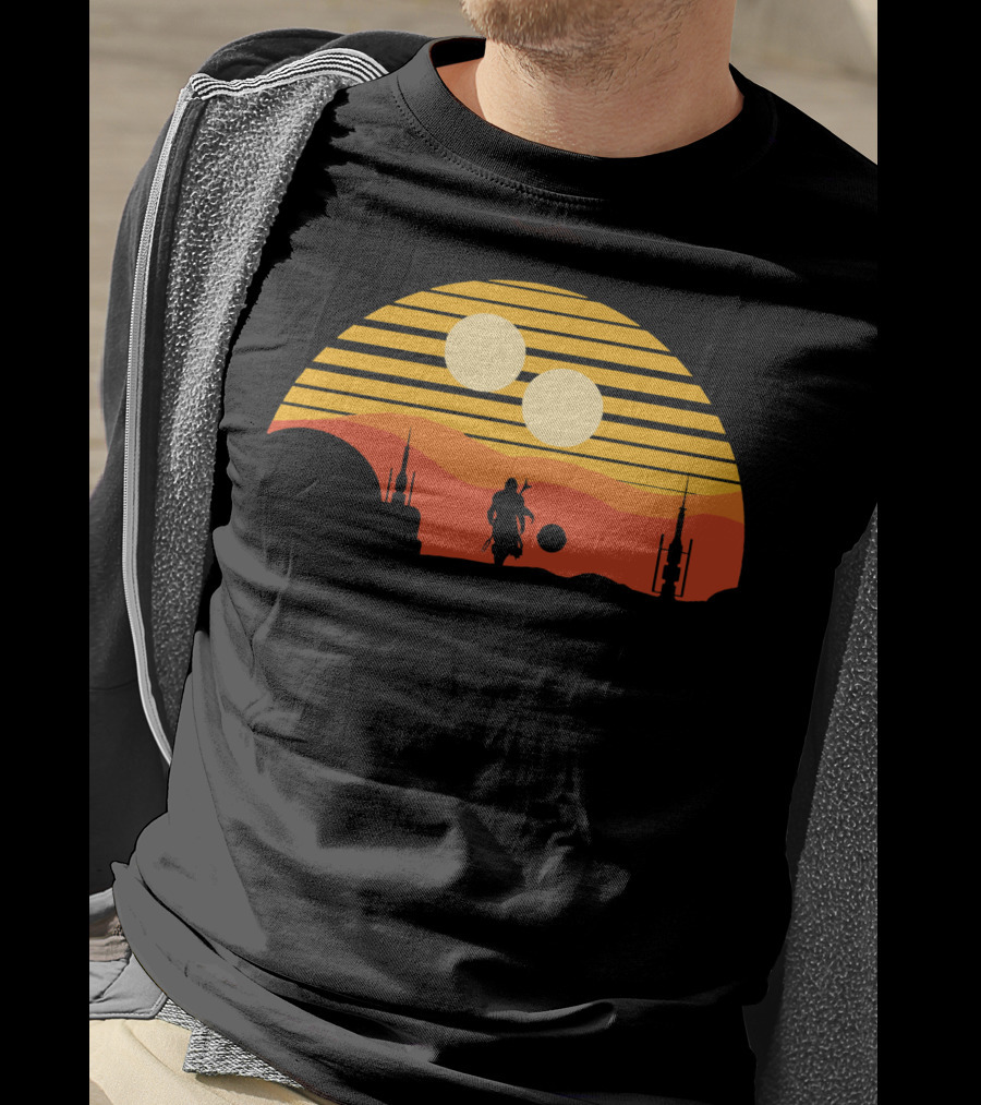 Only Today Two Suns Desert Warrior Scene T-Shirt