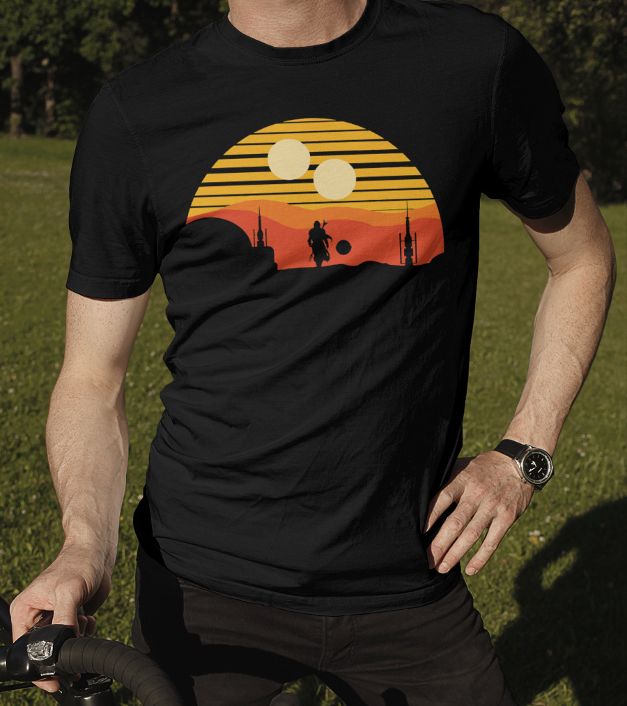 Only Today Two Suns Desert Warrior Scene T-Shirt