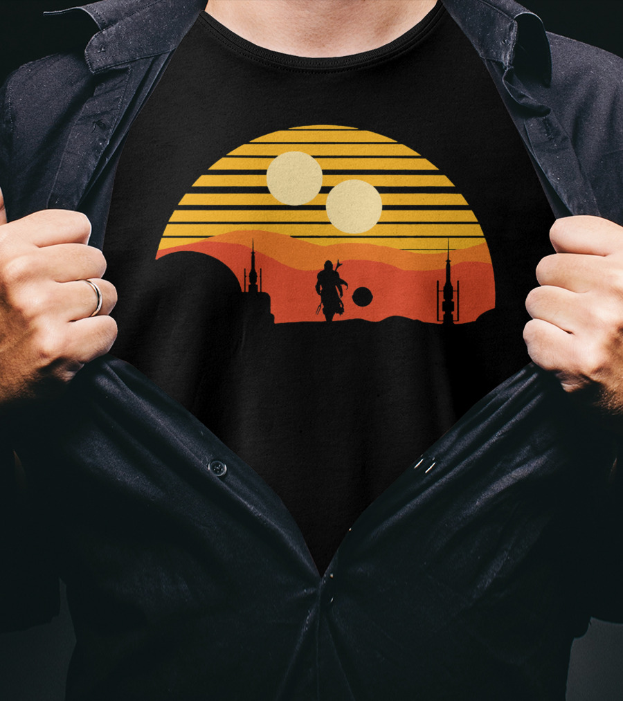 Only Today Two Suns Desert Warrior Scene T-Shirt