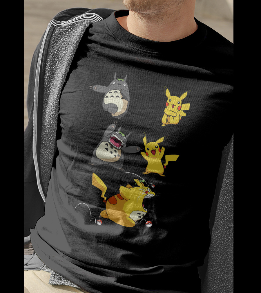 Only Today Pikachu Totoro Mashup T-Shirt