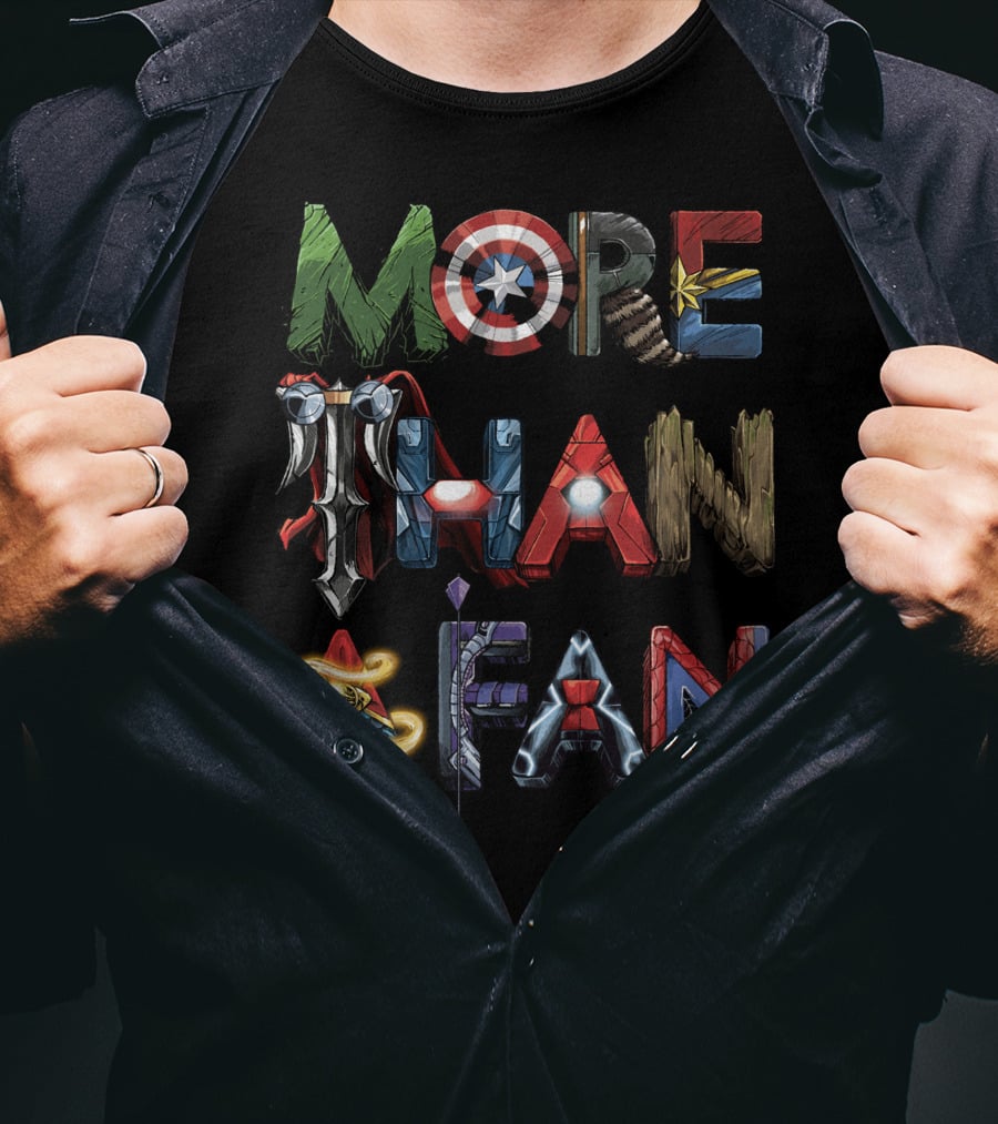 More Than A Fan Marvel Heroes Icons T-Shirt