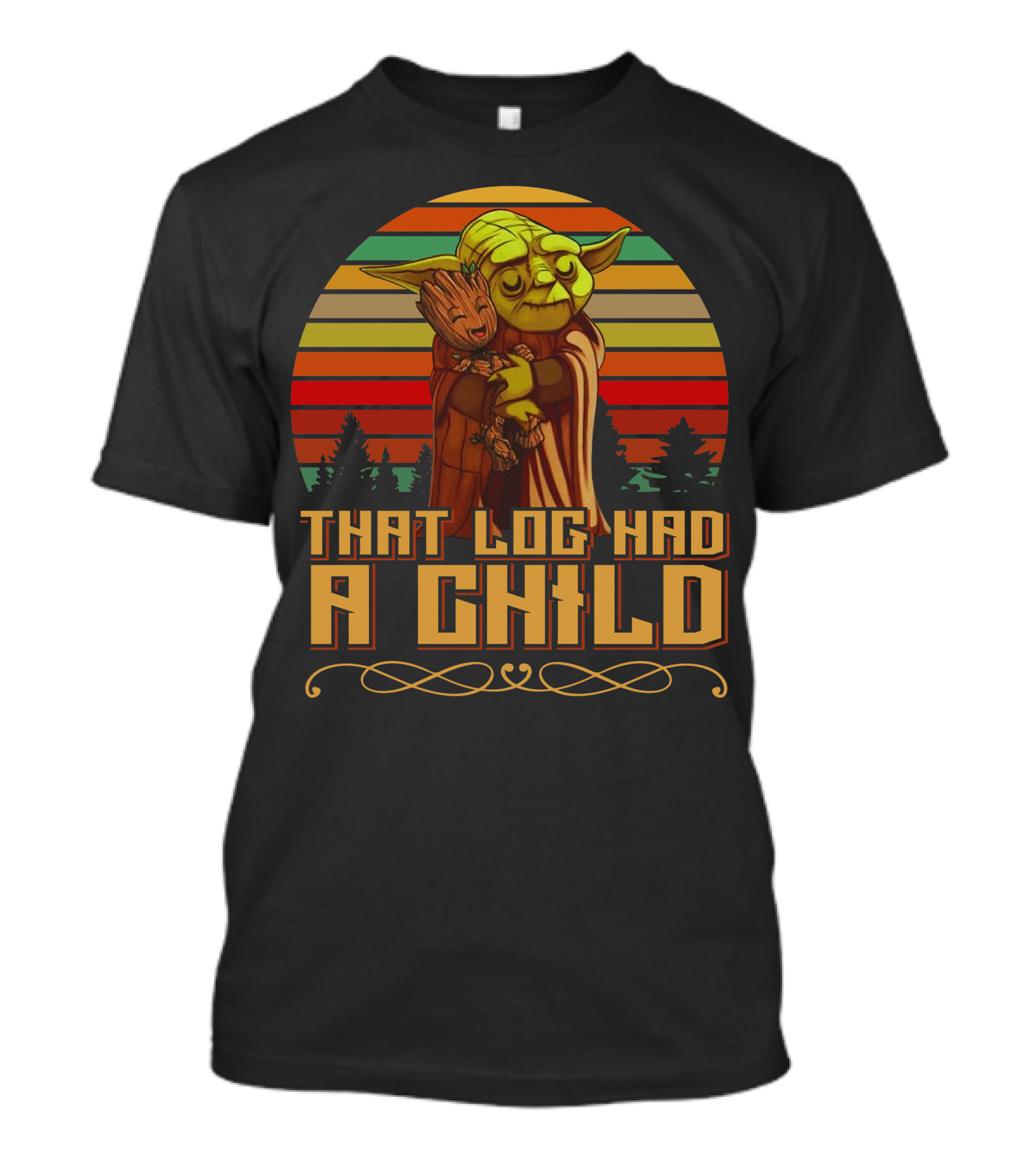 That Log Had A Child Vintage Sunset T-Shirt