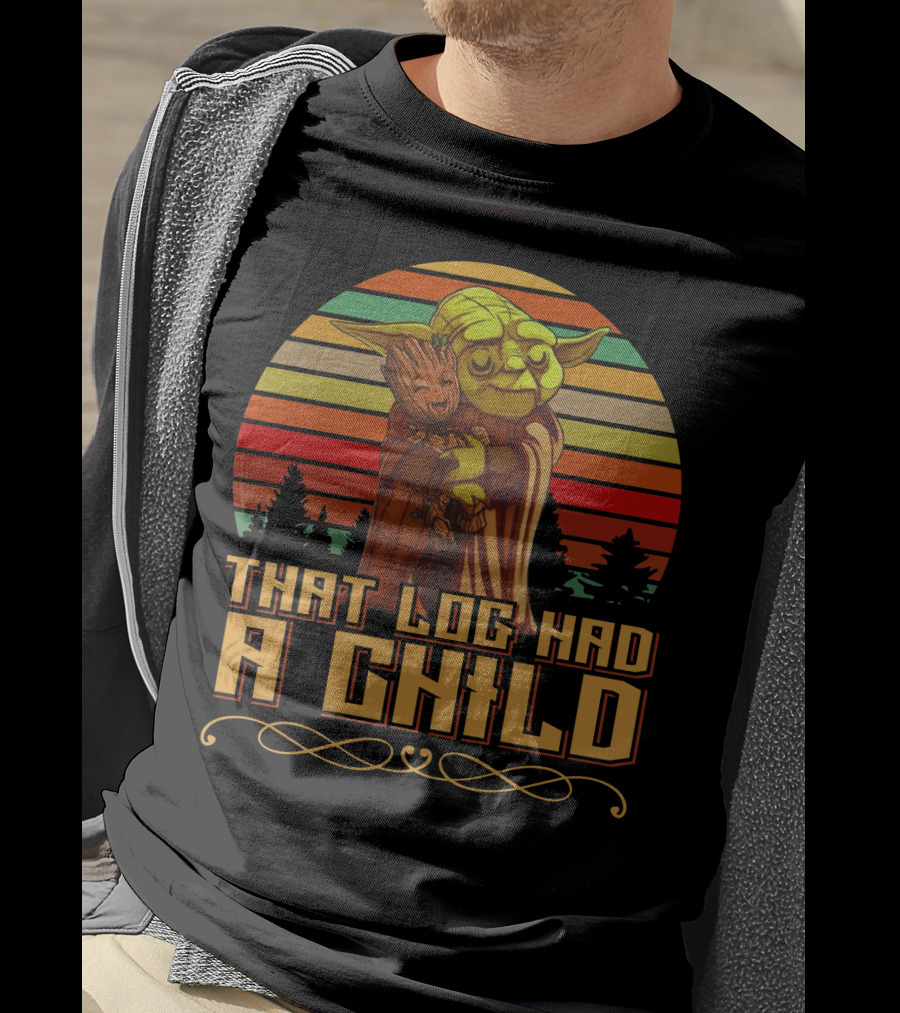 That Log Had A Child Vintage Sunset T-Shirt