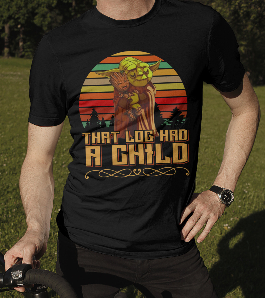 That Log Had A Child Vintage Sunset T-Shirt