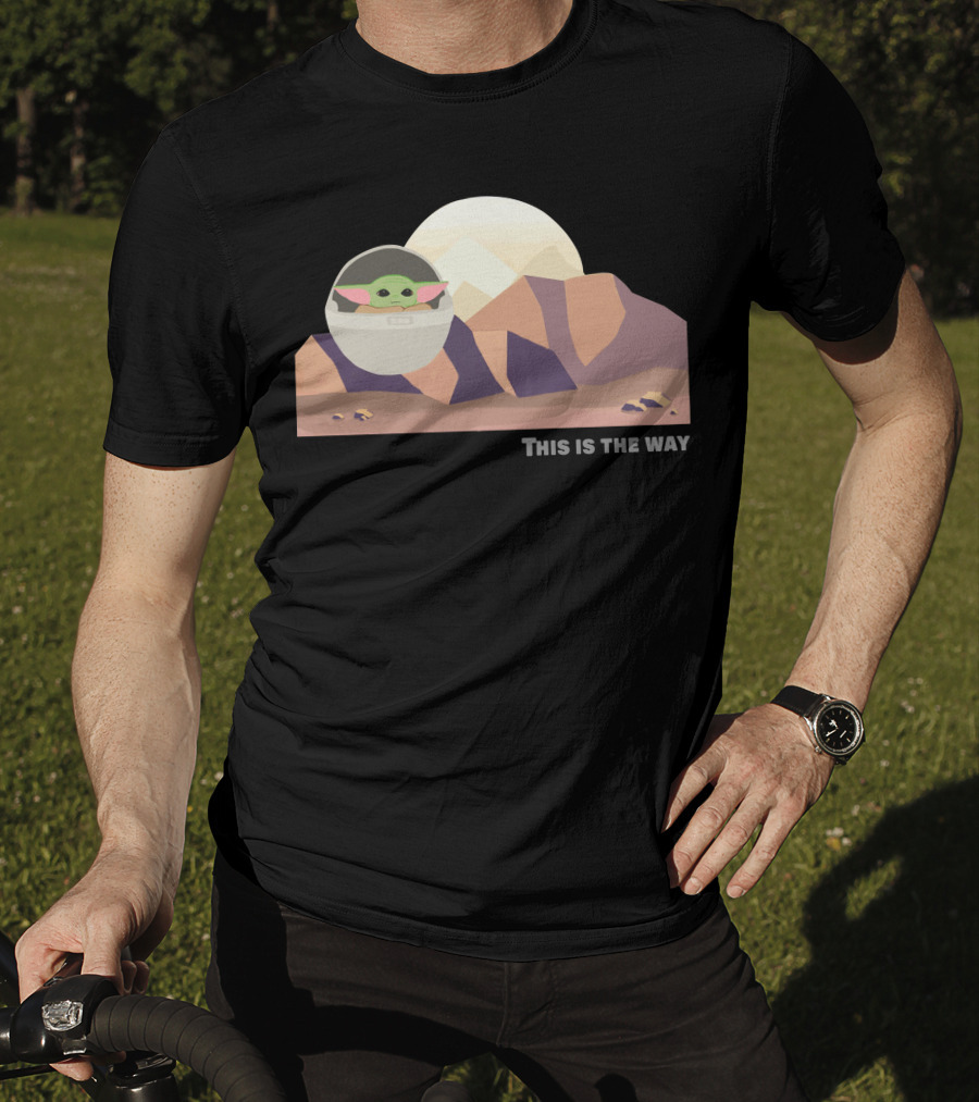 This Is The Way Only Today Baby Alien Desert Scene T-Shirt