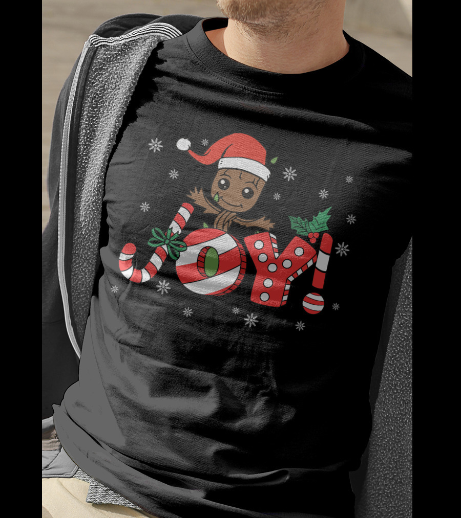 Joy Only Today Christmas Character Holiday Theme T-Shirt