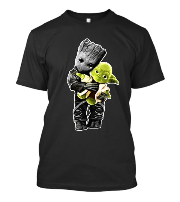 Only Today Alien Tree Creature With Green Alien Baby T-Shirt