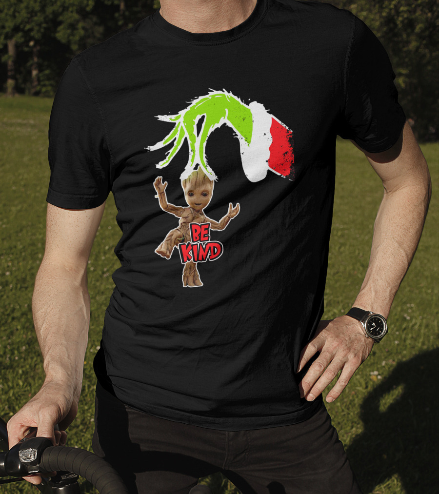 Be Kind Only Today Groot And Grinch Inspired T-Shirt
