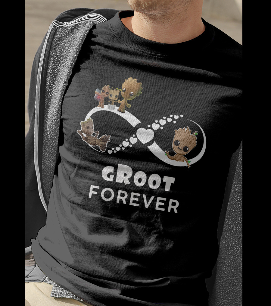 Groot Forever Infinity Heart Only Today T-Shirt