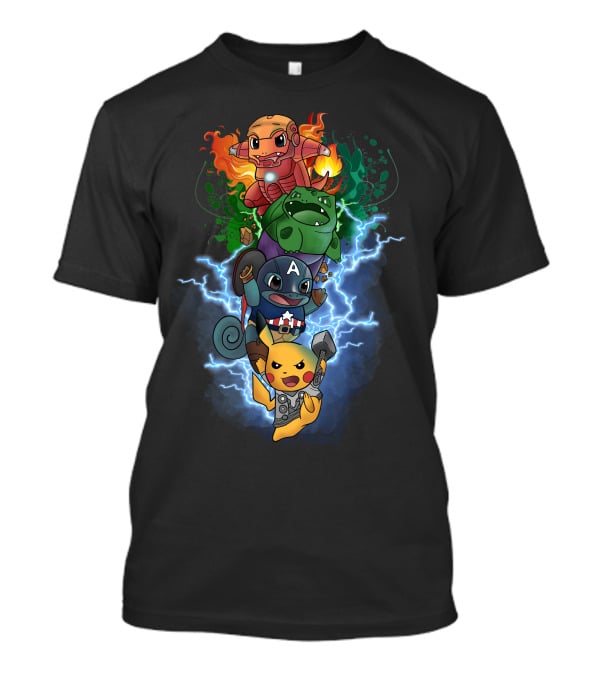 Avengers Pokemon Mashup Only Today T-Shirt