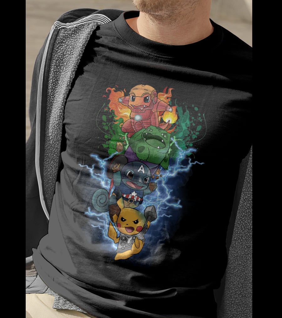 Avengers Pokemon Mashup Only Today T-Shirt