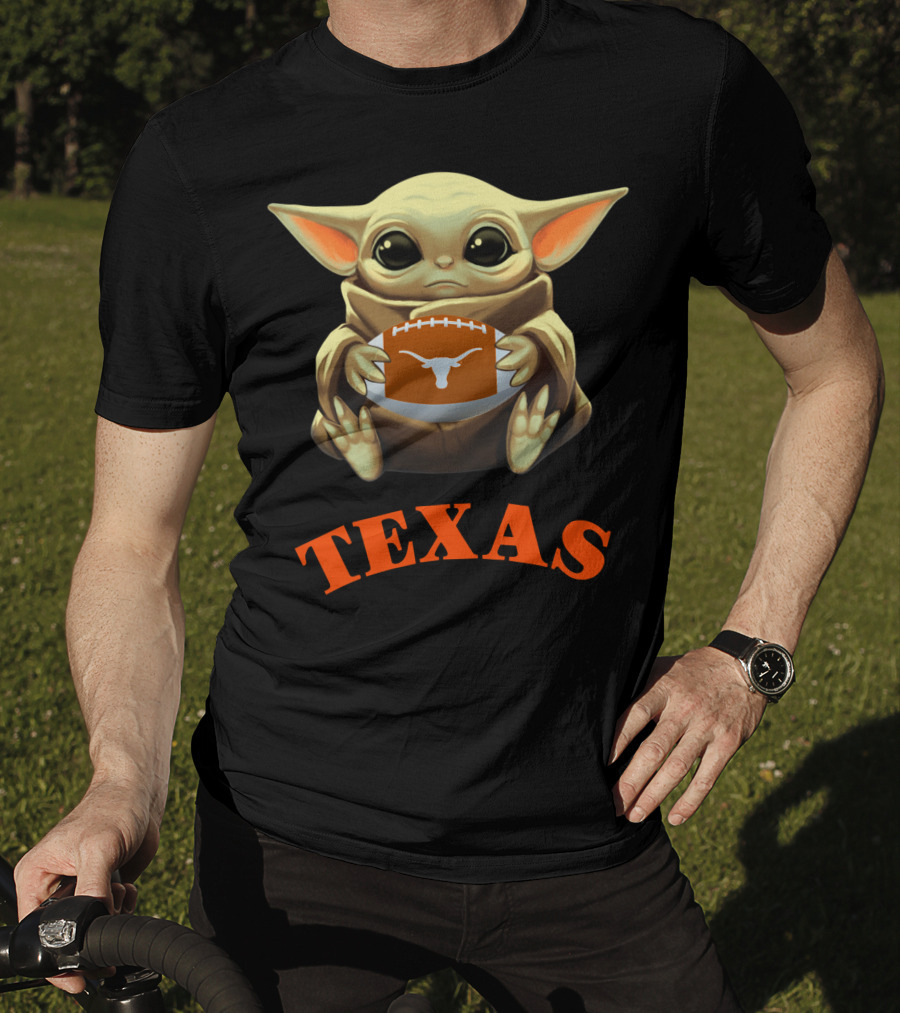 Texas 3 Football Fandom Yoda Style T-Shirt