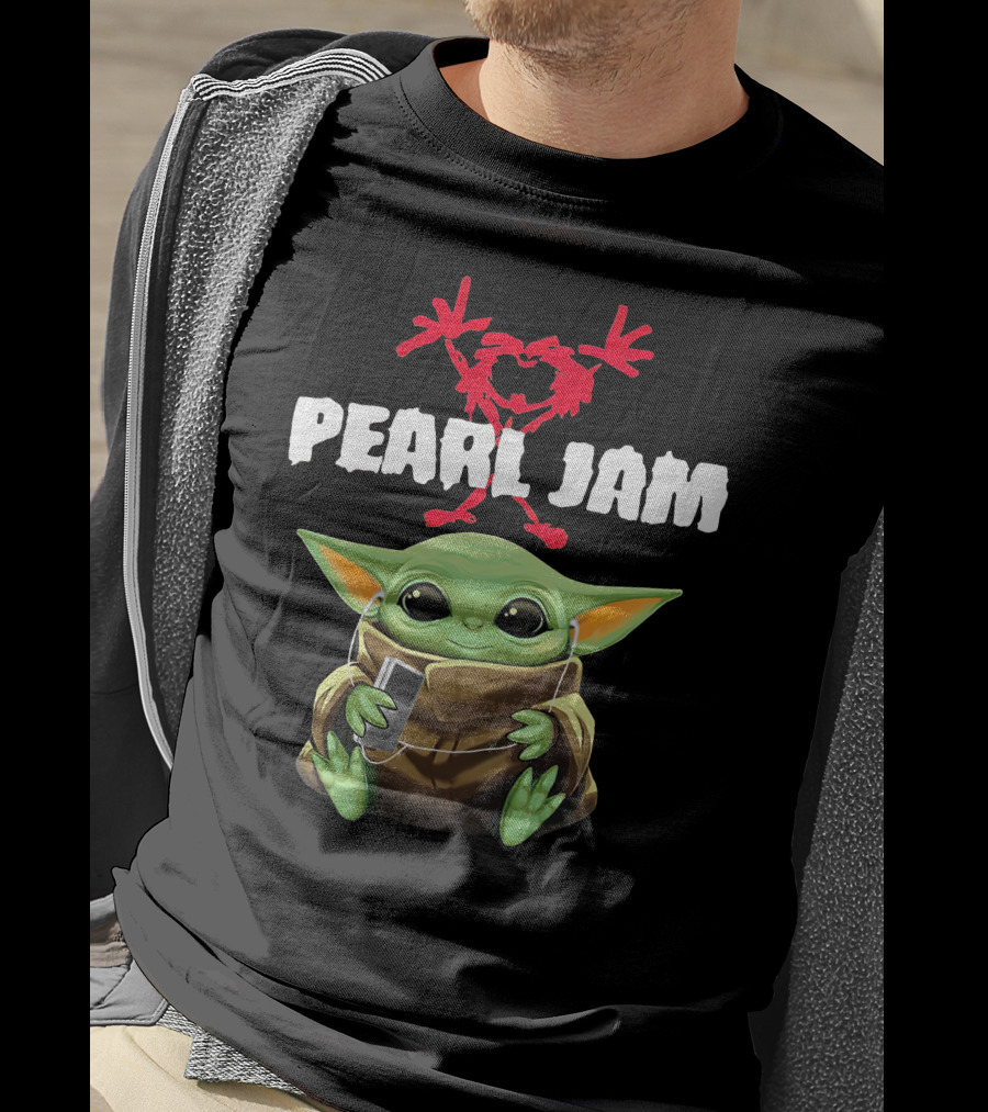 Pearl Jam 10 Baby Yoda T-Shirt