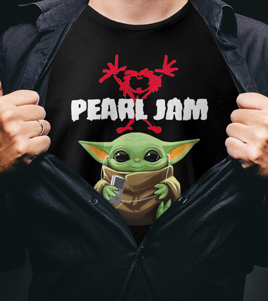 Pearl Jam 10 Baby Yoda T-Shirt