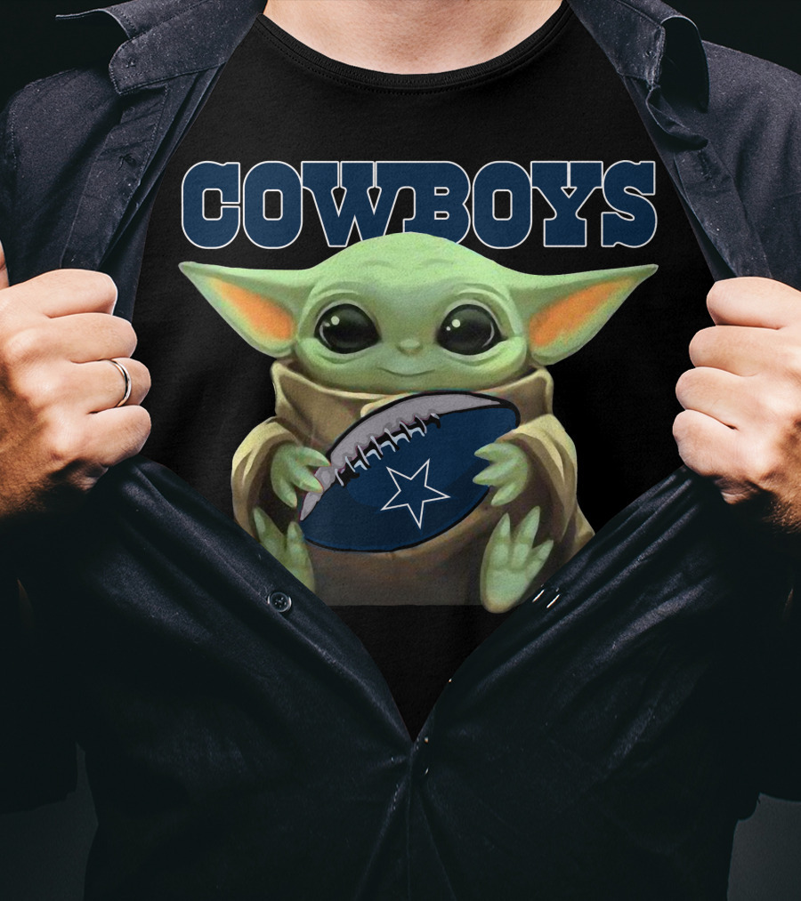Cowboys 16 Yoda Star Wars Football T-Shirt