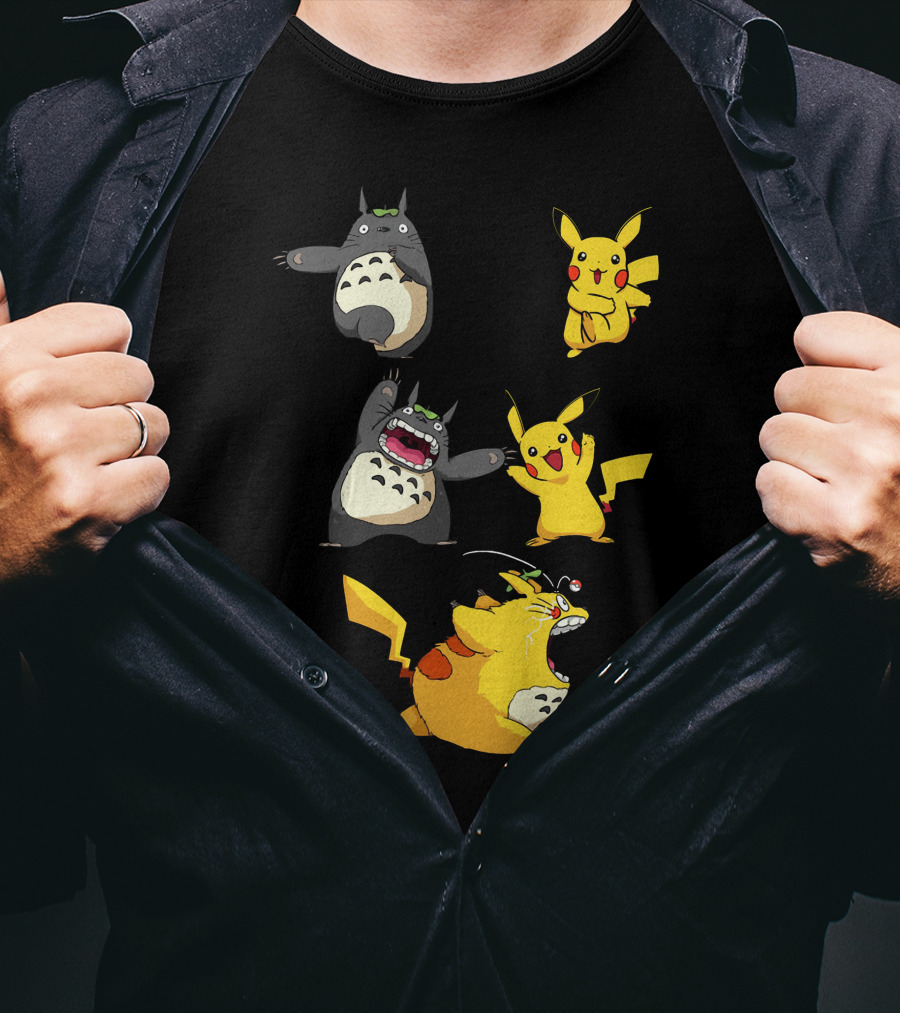 Pikachu Totoro Mashup T-Shirt