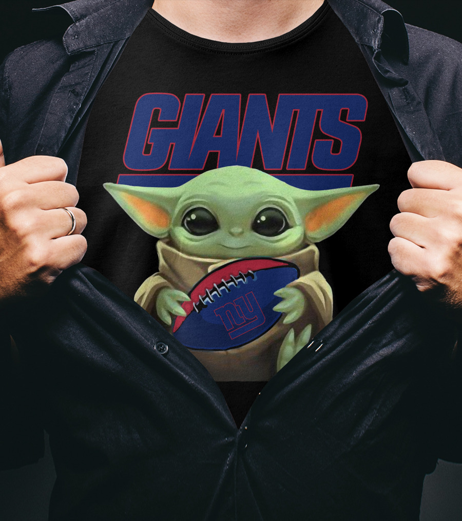 Giants 25 Baby Alien Holding Ny Football T-Shirt