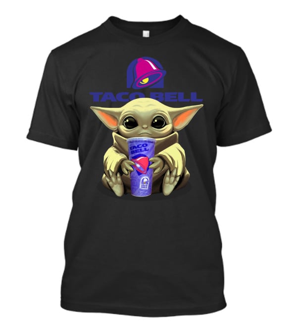 Taco Bell Baby Yoda Holding Drink T-Shirt