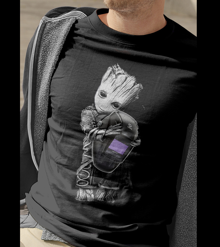 Groot Welding Helmet Hug T-Shirt